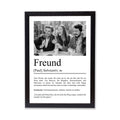 Freund Definition Poster personalisierbar mit Bild + Namen Bester Freund Poster Geschenk Einzug Geburtstag Geschenk für Freund Poster