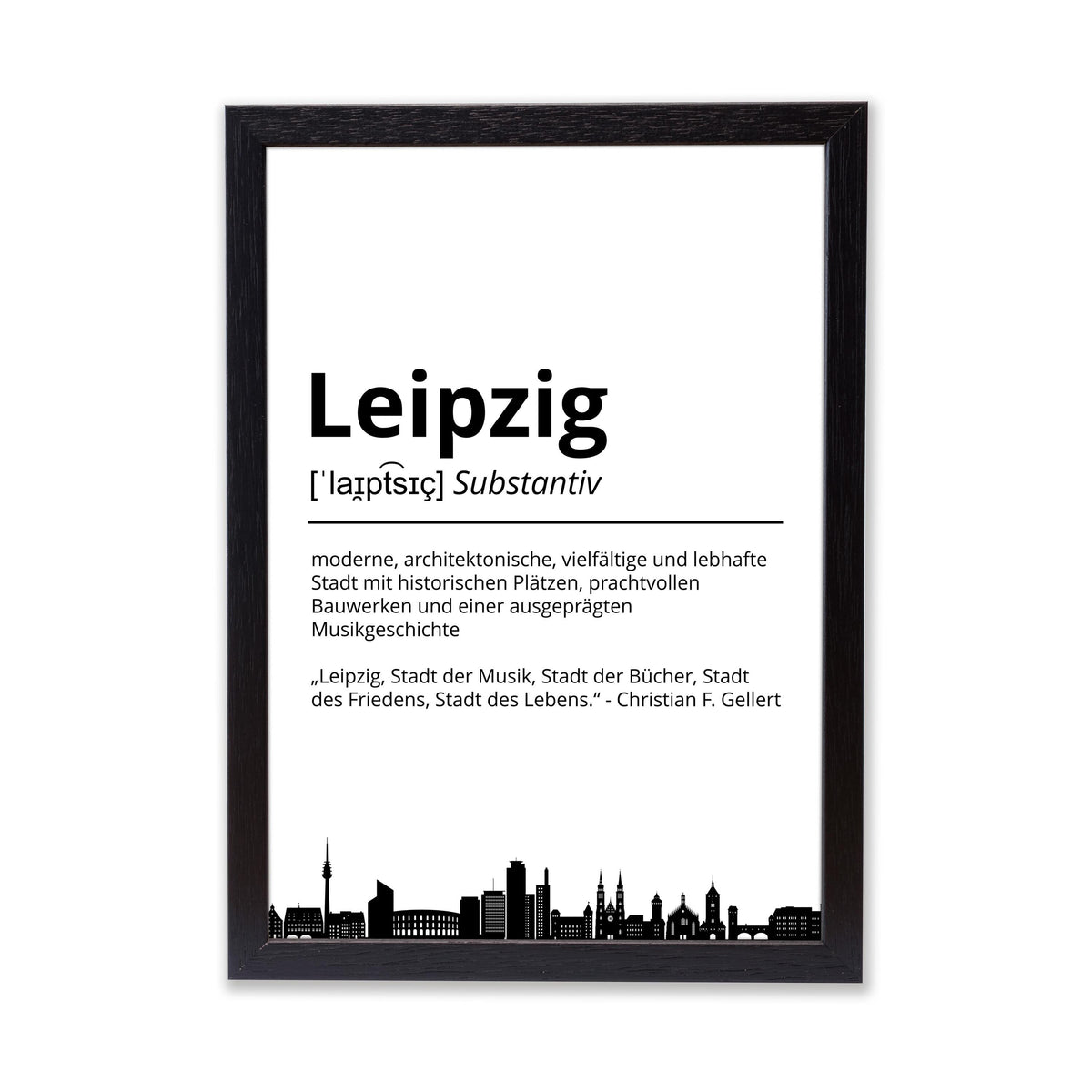 Leipzig Stadt Poster Definition personalisierbar Städte Poster Wandkunst Poster Wohnung Geschenk Einzug Umzug Heimatstadt Poster