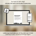 Hannover Stadt Poster Definition personalisierbar Städte Poster Wandkunst Poster Wohnung Geschenk Einzug Umzug Heimatstadt Poster
