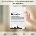 Dresden Stadt Poster Definition personalisierbar Städte Poster Wandkunst Poster Wohnung Geschenk Einzug Umzug Heimatstadt Poster