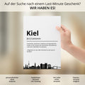Kiel Stadt Poster Definition personalisierbar Städte Poster Wandkunst Poster Wohnung Geschenk Einzug Umzug Heimatstadt Poster