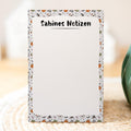Notizblock Halloween Design, 10x15 cm, 50 Blatt mit Leimbindung, personalisierbar mit Namen, Handmade