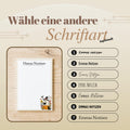 Notizblock Geist Design, 10x15 cm, 50 Blatt mit Leimbindung, personalisierbar mit Namen, Handmade