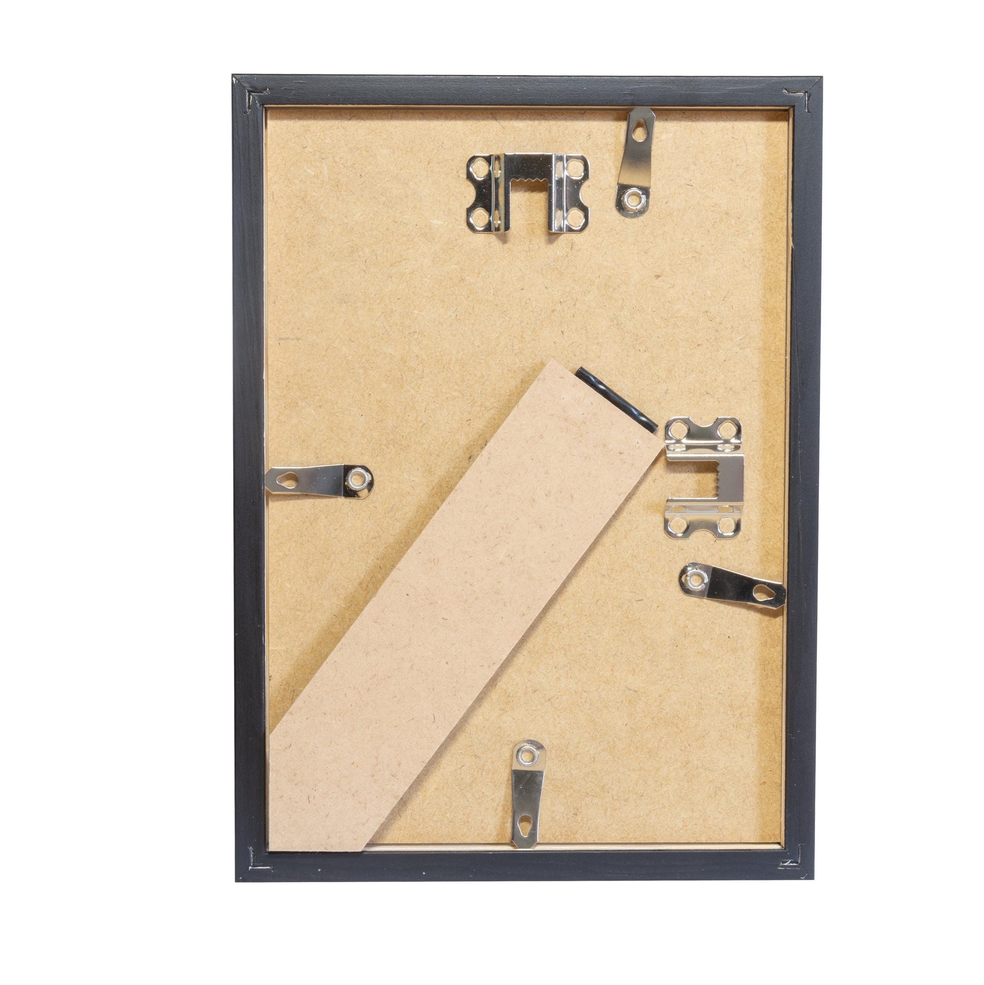 Bilderrahmen A3, A4, A5 aus massivem Holz, Eiche natur oder schwarz lackiert, enspiegeltes Acrylglas, Aufhänger Aufsteller, hoch querformat