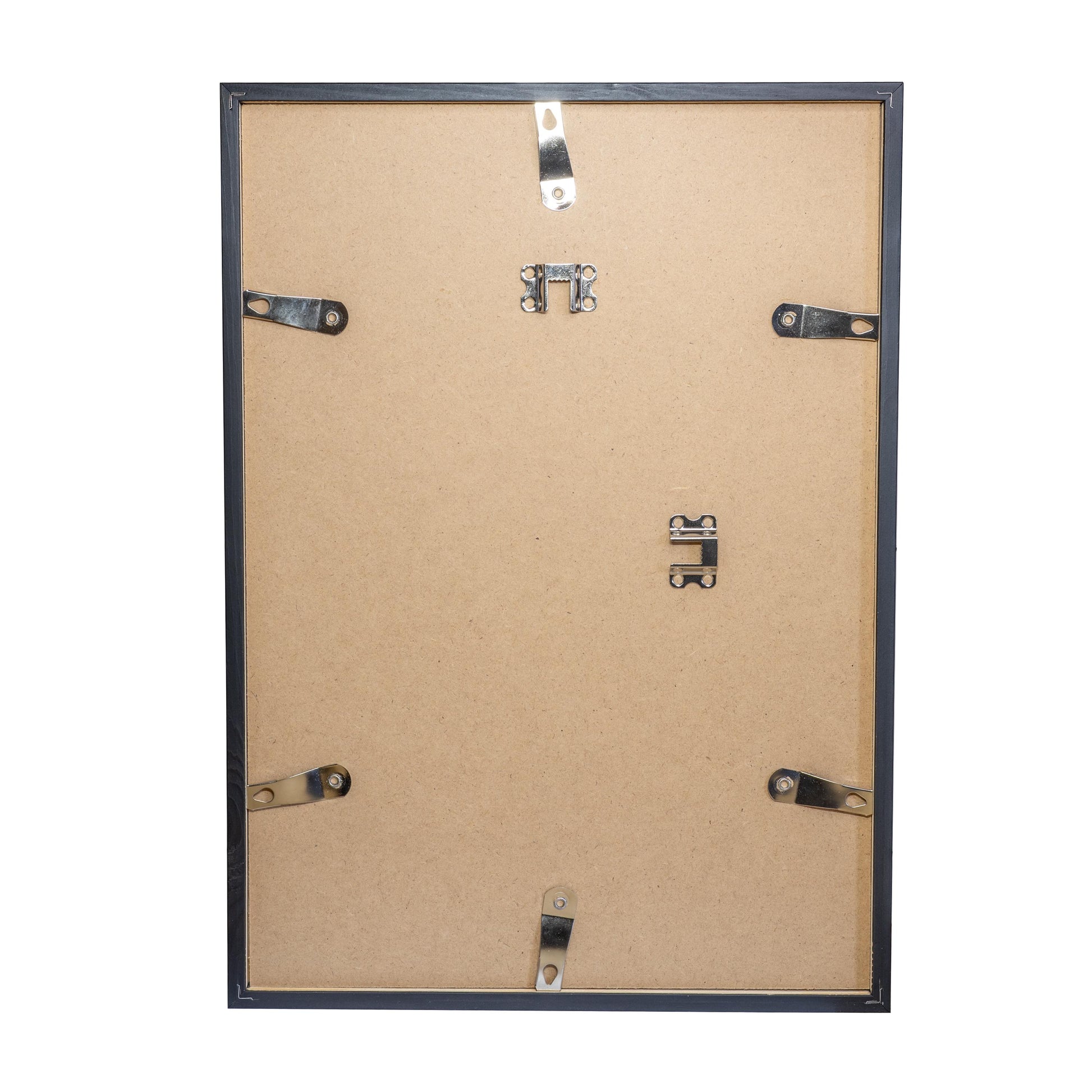 Bilderrahmen A3, A4, A5 aus massivem Holz, Eiche natur oder schwarz lackiert, enspiegeltes Acrylglas, Aufhänger Aufsteller, hoch querformat