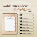 Notizblock Herbst Blumen Design, 10x15 cm, 50 Blatt mit Leimbindung, personalisierbar mit Namen, Handmade