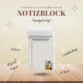 Notizblock Geist Design, 10x15 cm, 50 Blatt mit Leimbindung, personalisierbar mit Namen, Handmade