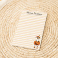 Notizblock Halloween Design, 10x15 cm, 50 Blatt mit Leimbindung, personalisierbar mit Namen, Handmade