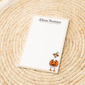 Notizblock Halloween Design, 10x15 cm, 50 Blatt mit Leimbindung, personalisierbar mit Namen, Handmade