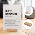Beste Freundin Definition A6 Karte personalisierbar mit Namen Freundin Grußkarte Geschenk für Freundin Klappkarte Definition beste Freundin