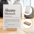 Herzensmensch Definition Karte personalisierbar mit Namen Herzensmensch Grußkarte Geschenk Herzensmensch Postkarte Definition Herzensmensch