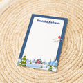 Notizblock Weihnachten Design, 10x15 cm, 50 Blatt mit Leimbindung, personalisierbar mit Namen, Handmade