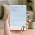 Notizblock Winter Design, 10x15 cm, 50 Blatt mit Leimbindung, personalisierbar mit Namen, Handmade