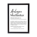 Anlagenmechaniker Definition Poster personalisierbar mit Namen Beruf Poster Mechaniker Geschenk Einzug Geburtstag Geschenk Mechaniker Poster
