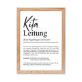 Kitaleitung Definition Poster personalisierbar mit Namen Beruf Poster Kitaleitung Geschenk Einzug Geburtstag Geschenk Poster Kitaleitung