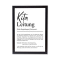 Kitaleitung Definition Poster personalisierbar mit Namen Beruf Poster Kitaleitung Geschenk Einzug Geburtstag Geschenk Poster Kitaleitung
