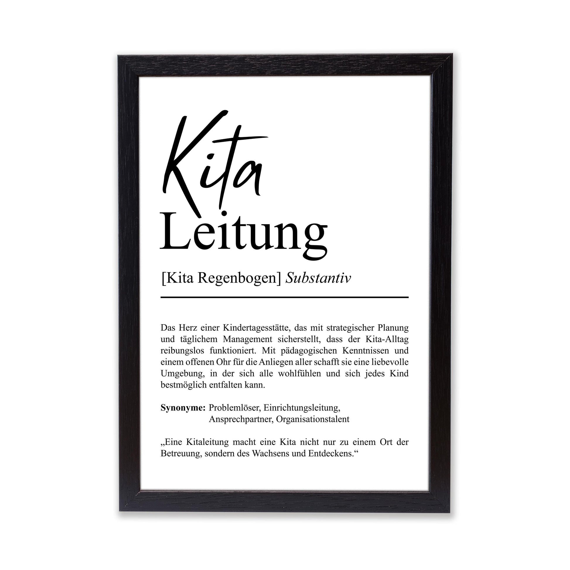 Kitaleitung Definition Poster personalisierbar mit Namen Beruf Poster Kitaleitung Geschenk Einzug Geburtstag Geschenk Poster Kitaleitung
