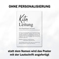 Kitaleitung Definition Poster personalisierbar mit Namen Beruf Poster Kitaleitung Geschenk Einzug Geburtstag Geschenk Poster Kitaleitung