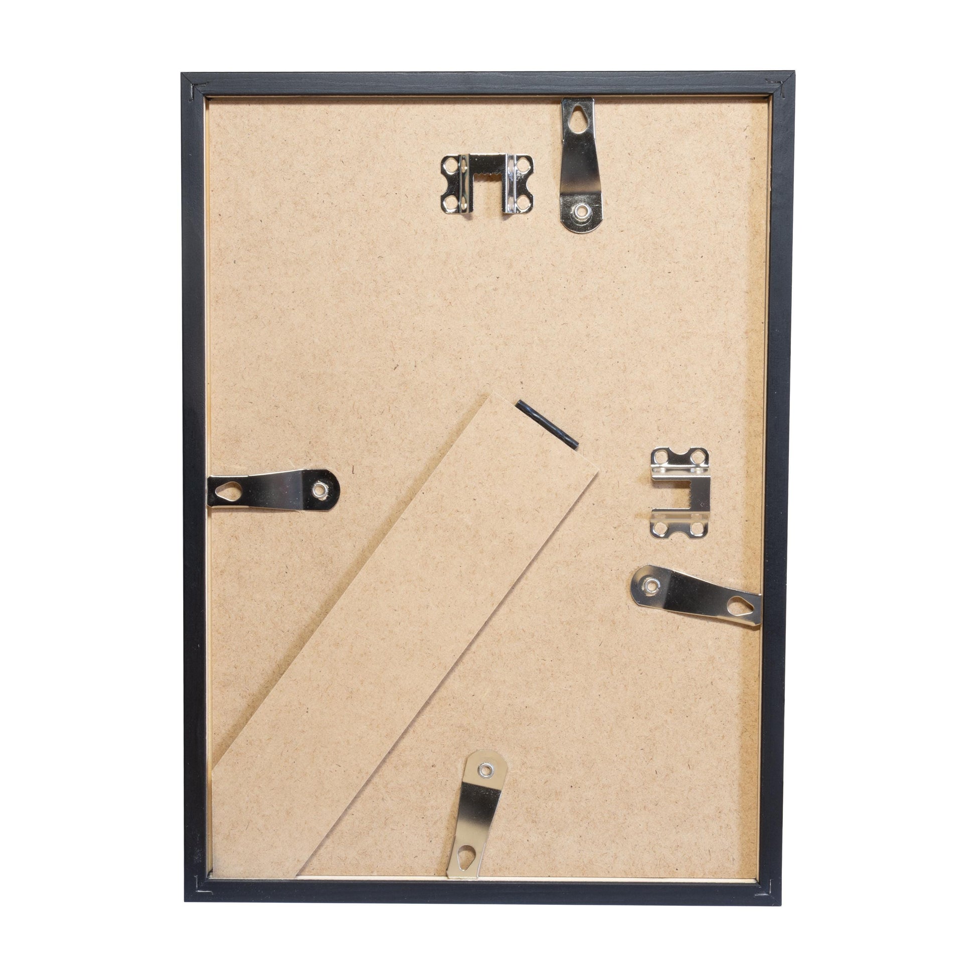 Bilderrahmen A3, A4, A5 aus massivem Holz, schwarz lackiert oder Eiche natur, enspiegeltes Acrylglas, Aufhänger Aufsteller, Hoch- Querformat