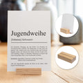 Jugendweihe Definition Karte A6 personalisierbar mit Namen Jugendweihe Karte Geschenk zur Jugendweihe Klappkarte Definition