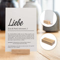 Liebe Definition Karte personalisierbar mit Namen Liebe Grußkarte Geschenkidee für Jahrestag Postkarte Definition Liebe Klappkarte (Kopie)