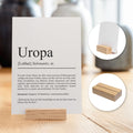Uropa Definition Karte personalisierbar mit Namen Uropa Grußkarte Geschenk für Uropa Postkarte Definition Uropa Geschenkkarte