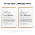 Anlagenmechaniker Definition Karte A6 personalisierbar mit Namen Beruf Postkarte Mechaniker Geschenk Geburtstag Mechaniker Klappkarte