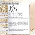 Kitaleitung Definition A6 Karte personalisierbar mit Namen Beruf Grußkarte Kitaleitung Geschenk Geburtstag Kitaleitung Postkarte