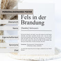 Fels in der Brandung Definition Poster, 100% personalisierbar, mit Namen, Massivholzrahmen, Last Minute Geschenk Freund