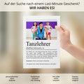 Tanzlehrer Definition Poster personalisierbar mit Bild + Namen Beruf Poster Tanzlehrer Geschenk Einzug Geburtstag Geschenk Tanzlehrer