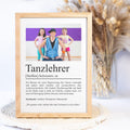 Tanzlehrerin Definition Poster personalisierbar mit Bild + Namen Beruf Poster Tanzlehrerin Geschenk Einzug Geburtstag Geschenk Tanzlehrerin