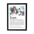 Team Definition Poster personalisierbar mit Bild + Namen Beruf Poster Team Geschenk Einzug Geburtstag Geschenk Kollegen