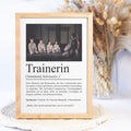 Trainer Definition Poster personalisierbar mit Bild + Namen Beruf Poster Trainer Geschenk Einzug Geburtstag Geschenk Trainer