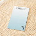 Notizblock Eisvogel Design, 10x15 cm, 50 Blatt mit Leimbindung, personalisierbar mit Namen, Handmade, Geschenk Ornithologe