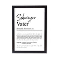 Schwiegervater Definition Poster personalisierbar mit Namen Schwiegervater Poster Geschenk Hochzeit Schwiegervater Geburtstag Geschenk