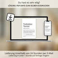 Yorkshire Terrier Definition Poster personalisierbar mit Name Hunde Rasse Poster Geschenk Hundebesitzer Einzug Geburtstag Geschenk
