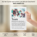 Team Definition Poster personalisierbar mit Bild + Namen Beruf Poster Team Geschenk Einzug Geburtstag Geschenk Kollegen