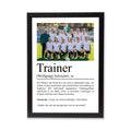 Trainer Definition Poster personalisierbar mit Bild + Namen Beruf Poster Trainer Geschenk Einzug Geburtstag Geschenk Trainer