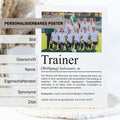 Trainer Definition Poster personalisierbar mit Bild + Namen Beruf Poster Trainer Geschenk Einzug Geburtstag Geschenk Trainer