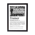 Trainer Definition Poster personalisierbar mit Bild + Namen Beruf Poster Trainer Geschenk Einzug Geburtstag Geschenk Trainer