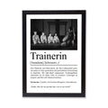 Trainerin Definition Poster personalisierbar mit Bild + Namen Beruf Poster Trainerin Geschenk Einzug Geburtstag Geschenk Trainerin