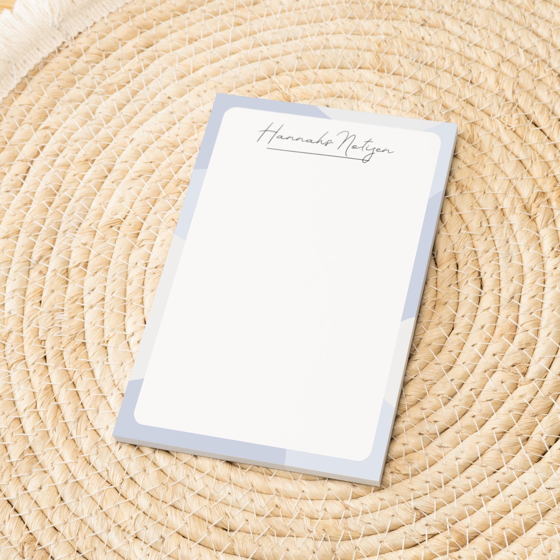 Notizblock Office Design, 10x15 cm, 50 Blatt mit Leimbindung, personalisierbar mit Namen, Handmade, Schreibwaren Büro