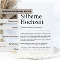 Silbernehochzeit Definition Poster personalisierbar mit Namen Silberhochzeit Poster Geschenk Poster Silberhochzeitsgeschenk Definition