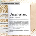 Unruhestand Definition Karte, A6, personalisierbar mit Namen, Ruhestand Rente Pension, Abschiedgeschenk, Umschlag Kartenhalter