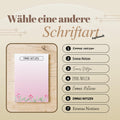 Notizblock Blumen Wiese Design, 10x15 cm, 50 Blatt mit Leimbindung, personalisierbar mit Namen, Handmade