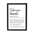 Schwiegermutter Definition Poster personalisierbar mit Namen Schwiegermutter Poster Geschenk Hochzeit Schwiegermutter Geburtstag Geschenk