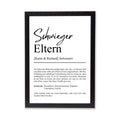 Schwiegereltern Definition Poster personalisierbar mit Namen Schwiegereltern Poster Geschenk Hochzeit Schwiegereltern Geburtstag Geschenk