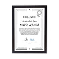 Mama Urkunde Poster, personalisierbar mit Namen + Text, Massivholzrahmen, verschiedene Größen, Einrahmservice, Geschenk Mutter