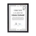 Onkel Urkunde Poster, personalisierbar mit Namen + Text, Massivholzrahmen, verschiedene Größen, Einrahmservice, Geschenk Onkel
