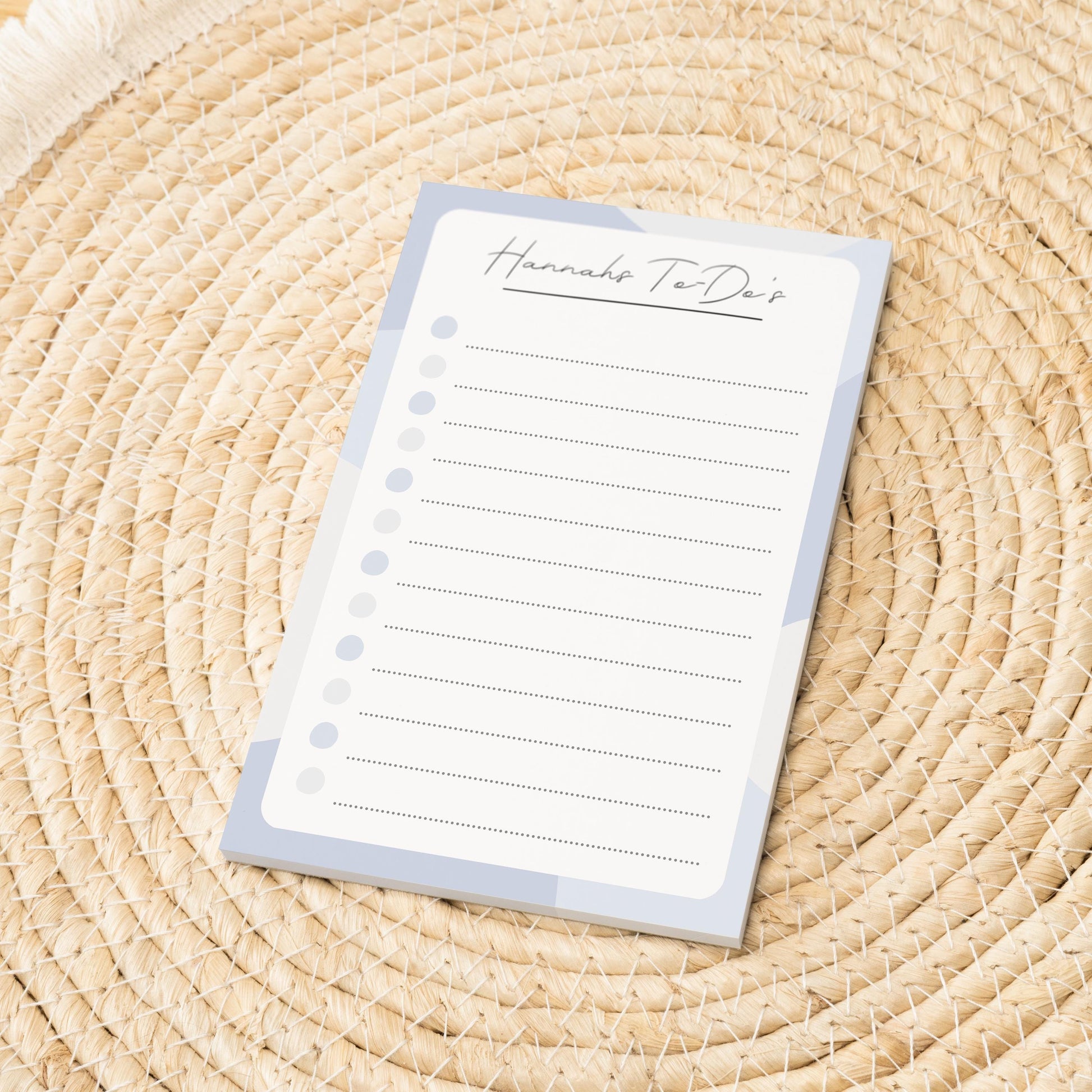 Notizblock Office Design, 10x15 cm, 50 Blatt mit Leimbindung, personalisierbar mit Namen, Handmade, Schreibwaren Büro